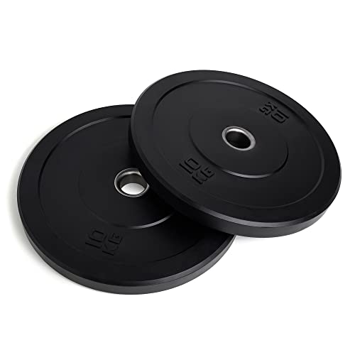 NORDFIT - Olympic Bumper Weight Plates - Rubber Coated - 2 inch Barbell Weight Set