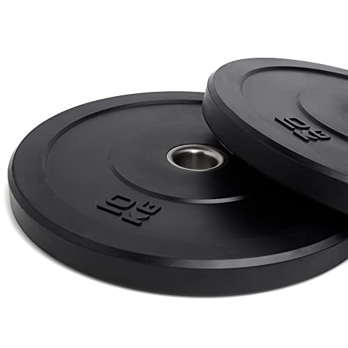 NORDFIT - Olympic Bumper Weight Plates - Rubber Coated - 2 inch Barbell Weight Set