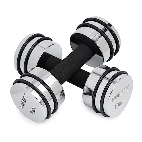 Adjustable Steel Dumbbells - Compact and Versatile Home Fitness Equipment - 5kg and 10kg Versions by NORDFIT