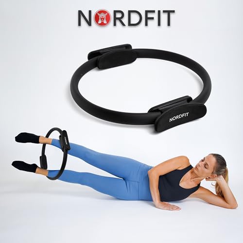 NORDFIT Pilates Ring – 14.6 inch - Premium Quality, Dual-Handle Fitness Circle for Strength, Flexibility, and Toning