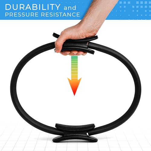 NORDFIT Pilates Ring – 14.6 inch - Premium Quality, Dual-Handle Fitness Circle for Strength, Flexibility, and Toning