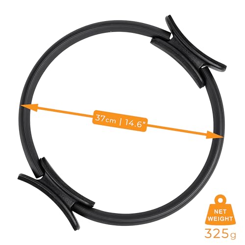 NORDFIT Pilates Ring – 14.6 inch - Premium Quality, Dual-Handle Fitness Circle for Strength, Flexibility, and Toning