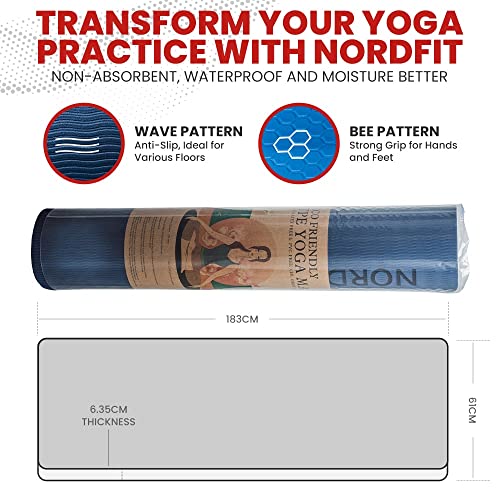 NORDFIT Double-Sided TPE Yoga and Pilates Mat - Available in 5 Colours