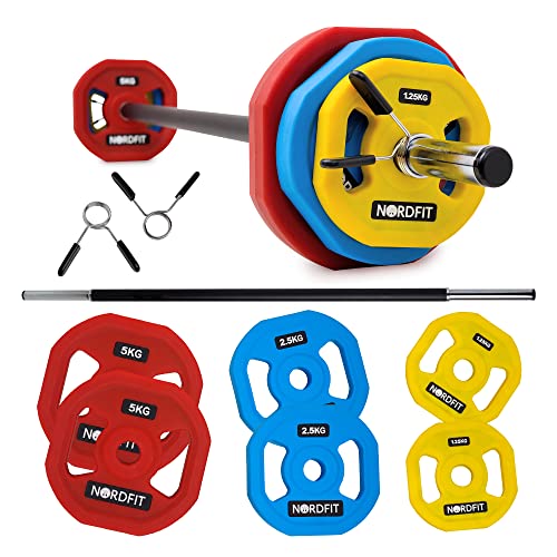 Pump studio barbell weights best sale set 20kg