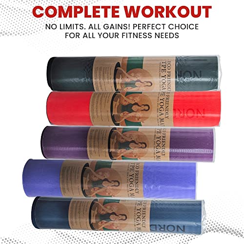 NORDFIT Double-Sided TPE Yoga and Pilates Mat - Available in 5 Colours